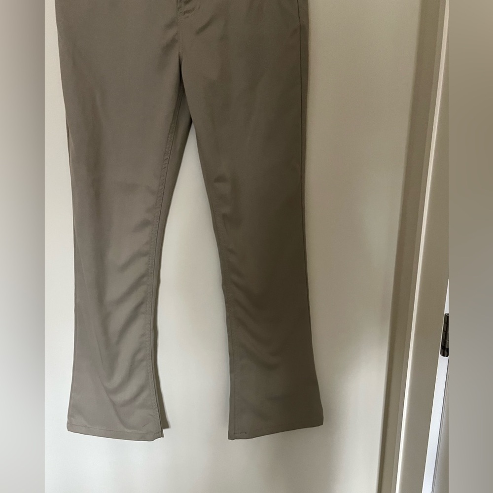 Maison Martin Margiela High Rise Bootcut/Flare Pants Italy Khaki Beige 8-10 - Picture 4 of 9